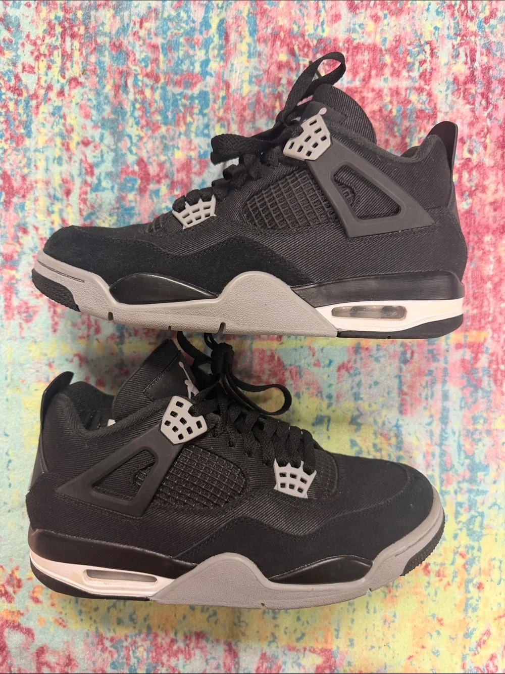 🦋Jordan Black with Grey Accent Retro Basketball Shoes